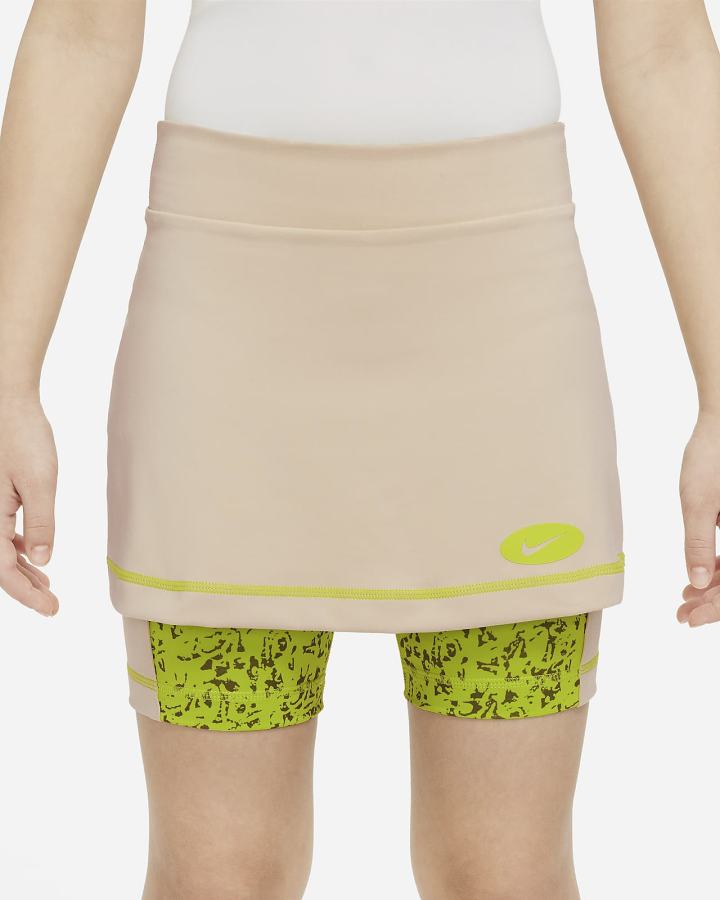 Falda Nike Dri-FIT Icon Clash Kids 2-in-1 Training Niña Verde | KSZFG-2103