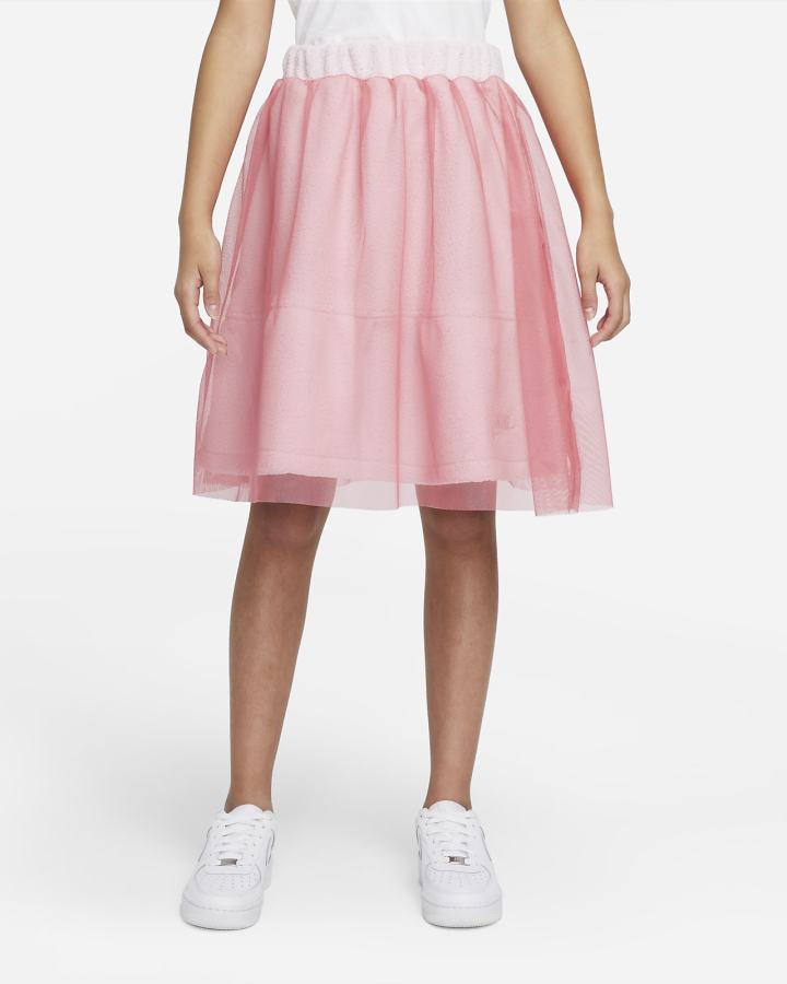 Falda Nike Sportswear Icon Clash Kids Niña Rosas | XEVUS-0925