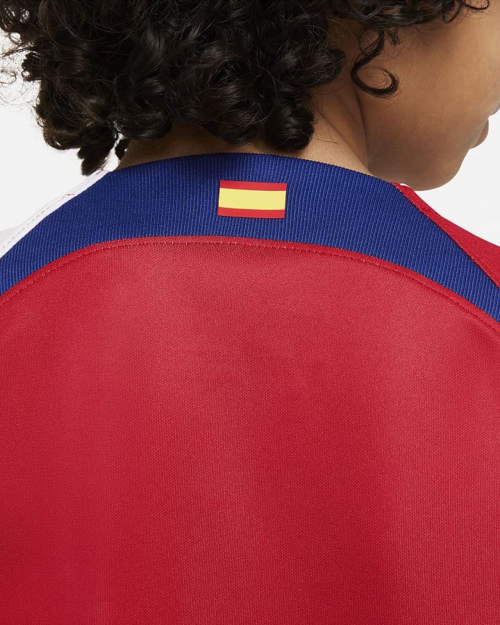 Jersey Nike Atlético Madrid 2022/23 Stadium Home Kids Dri-FIT Soccer Niño Blancas Azul Real Oscuro Azules | VZQJK-5408