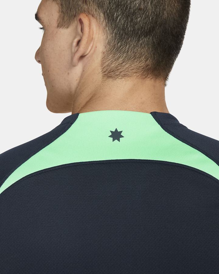 Jersey Nike Australia 2022/23 Stadium Away Dri-FIT Soccer Hombre Obsidian Verde | CUHTN-4315