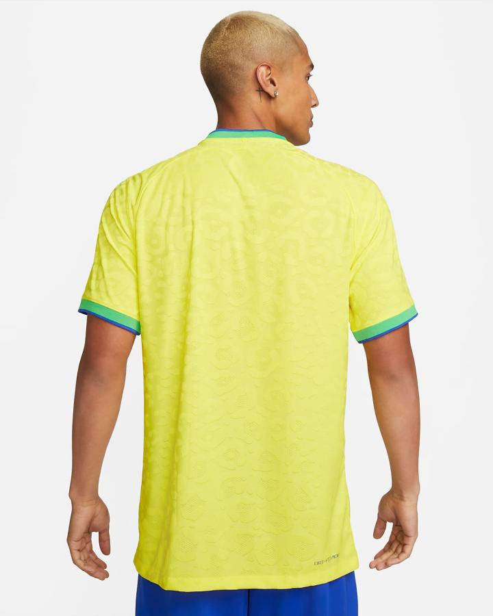 Jersey Nike Brazil 2022/23 Match Home Dri-FIT ADV Soccer Hombre Amarillo Verde Azules | WSZYM-7912