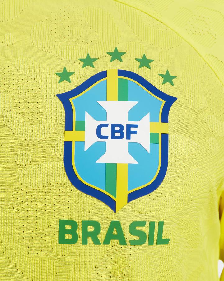 Jersey Nike Brazil 2022/23 Match Home Dri-FIT ADV Soccer Hombre Amarillo Verde Azules | WSZYM-7912