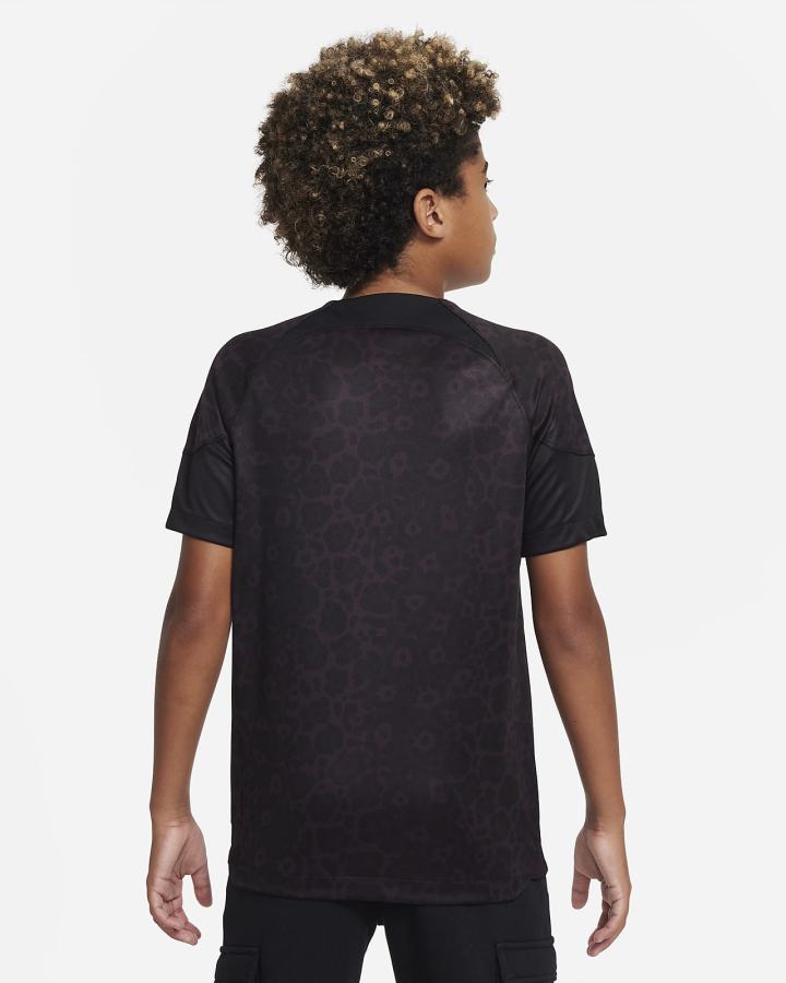 Jersey Nike Brazil 2022/23 Stadium Goalkeeper Kids Dri-FIT Short-Sleeve Soccer Niño Negras Burdeos Gris Amarillo | HMYAI-7426