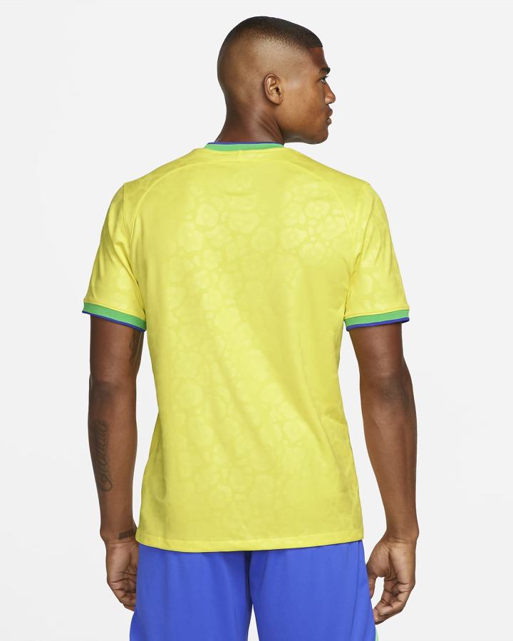 Jersey Nike Brazil 2022/23 Stadium Home Dri-FIT Soccer Hombre Amarillo Verde Azules | ZUHYC-7460