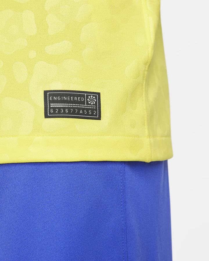 Jersey Nike Brazil 2022/23 Stadium Home Dri-FIT Soccer Hombre Amarillo Verde Azules | ZUHYC-7460