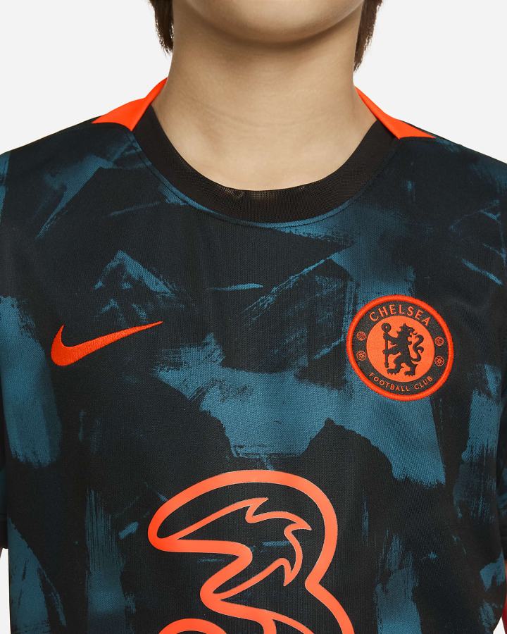 Jersey Nike Chelsea FC 2021/22 Stadium Third Kids Dri-FIT Soccer Niño Rojas | JYRUK-1457