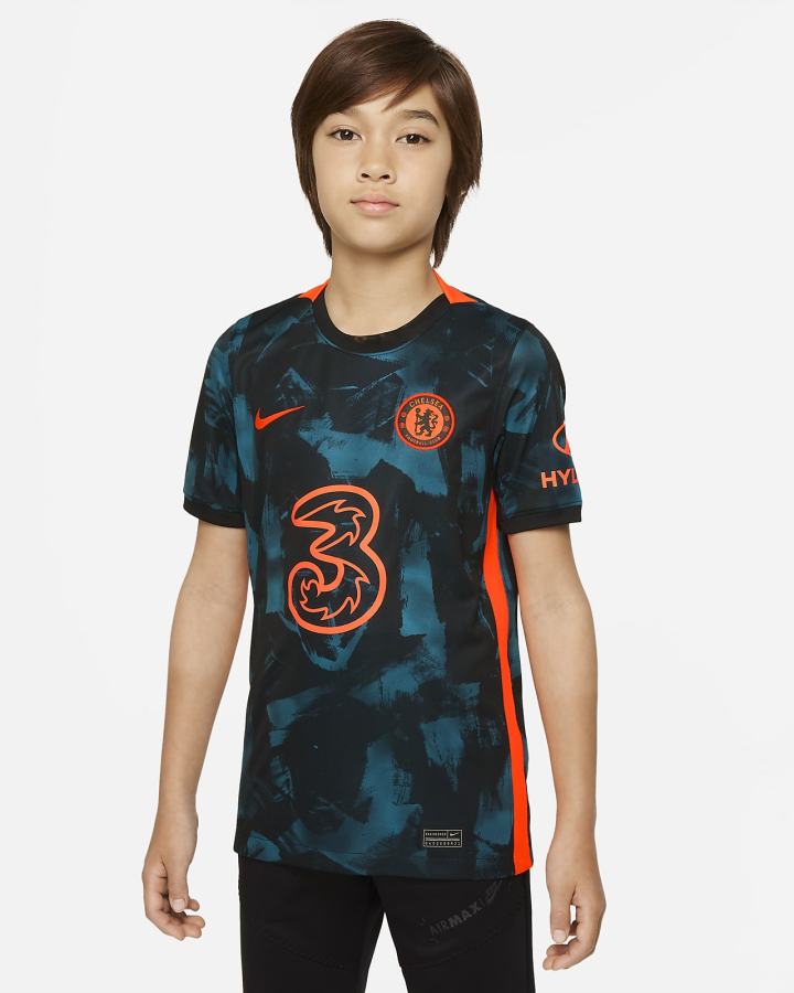 Jersey Nike Chelsea FC 2021/22 Stadium Third Kids Dri-FIT Soccer Niño Rojas | JYRUK-1457