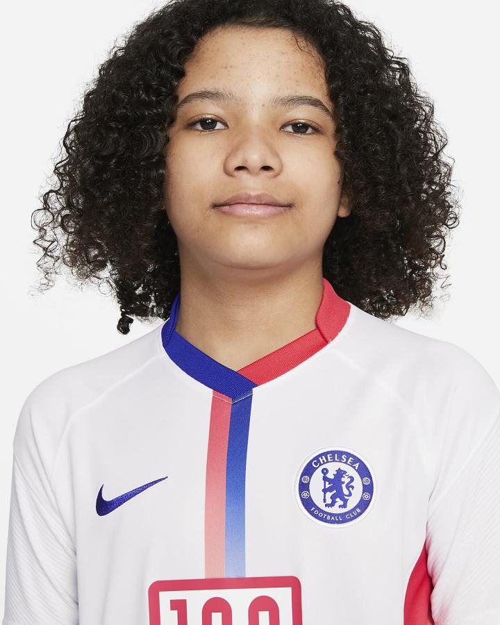 Jersey Nike Chelsea FC Stadium Air Max Kids Soccer Niño Blancas | ONMTX-0814