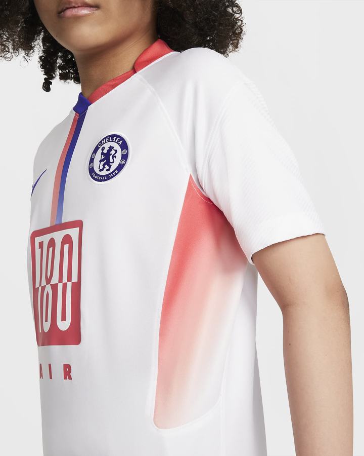 Jersey Nike Chelsea FC Stadium Air Max Kids Soccer Niño Blancas | ONMTX-0814