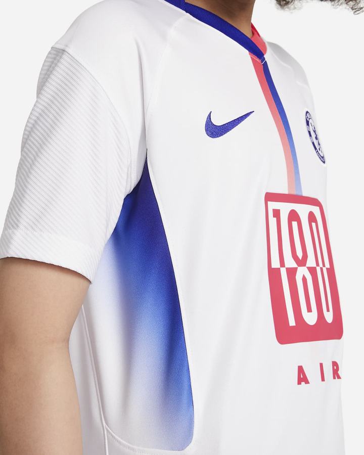 Jersey Nike Chelsea FC Stadium Air Max Kids Soccer Niño Blancas | ONMTX-0814