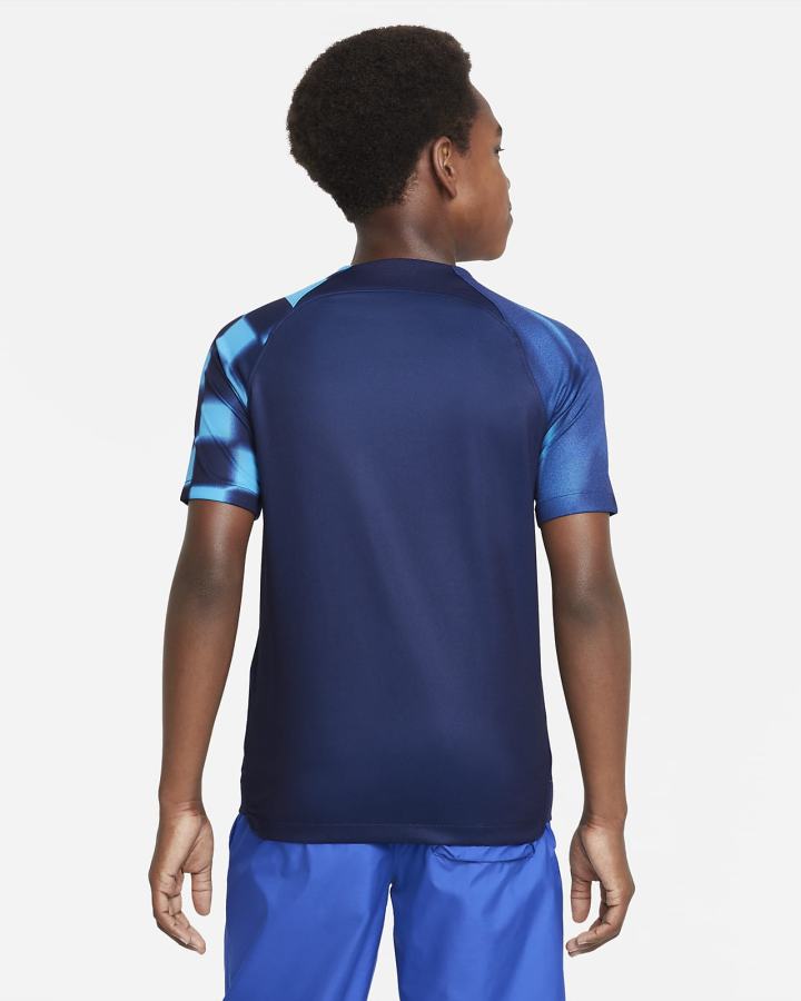 Jersey Nike Croatia 2022/23 Stadium Away Kids Dri-FIT Soccer Niña Azules Rojas | UCPGH-3718