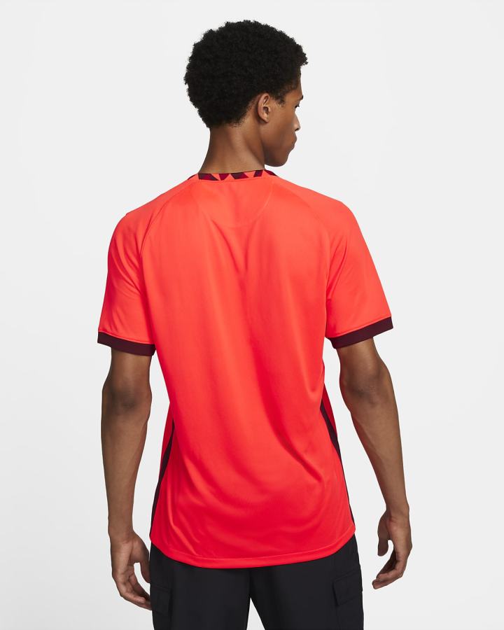 Jersey Nike England 2022 Stadium Away Dri-FIT Soccer Hombre Rojas Claro Burdeos Oscuro | FGWLE-8079