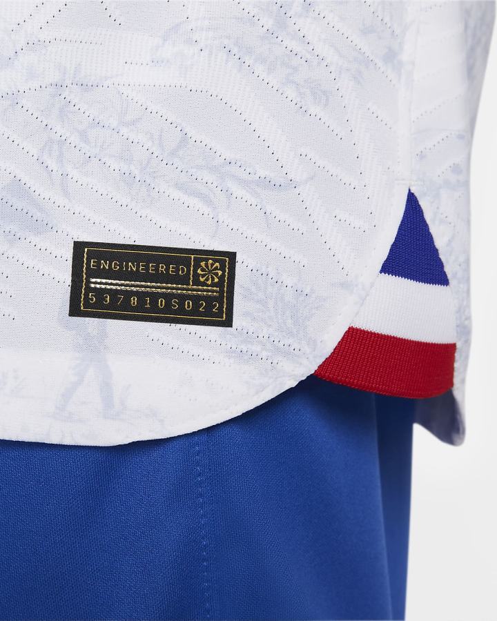 Jersey Nike FFF 2022/23 Match Away Dri-FIT ADV Soccer Hombre Blancas Azul Real | BRQWA-2537