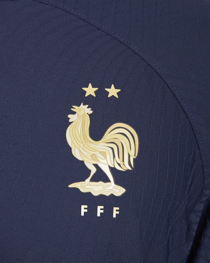 Jersey Nike FFF 2022/23 Match Home Dri-FIT ADV Soccer Hombre Azul Marino Metal Doradas | JWRXO-5496
