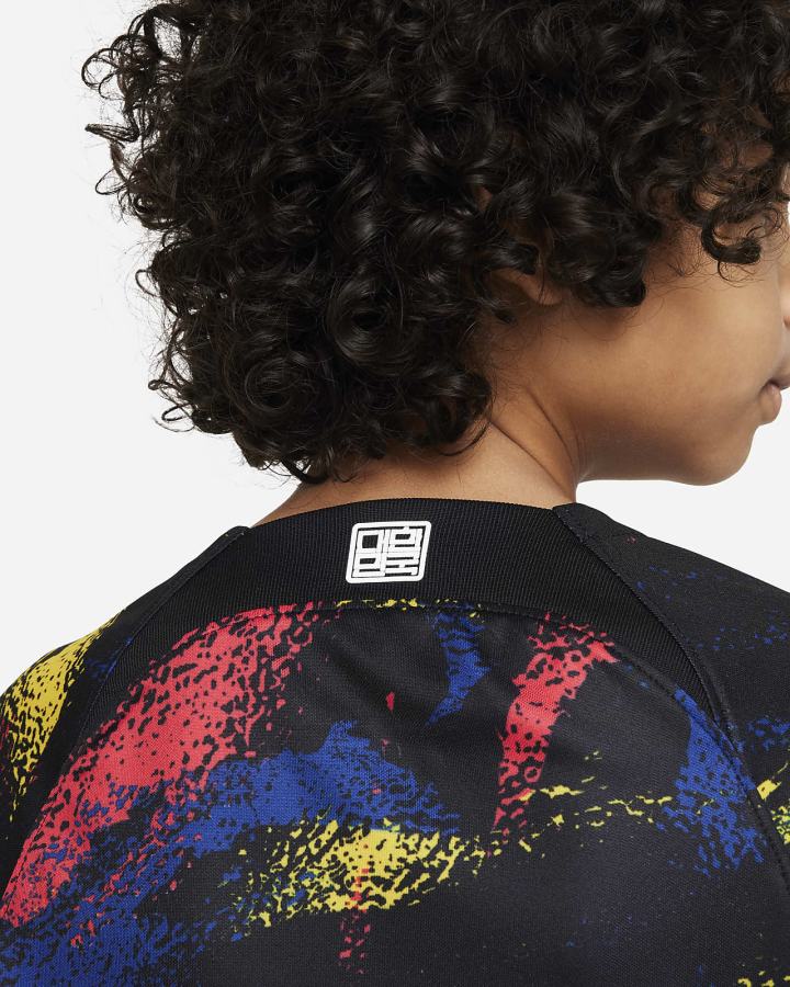 Jersey Nike Korea 2022 Stadium Away Kids Dri-FIT Soccer Niño Negras Blancas | SBCPD-5271