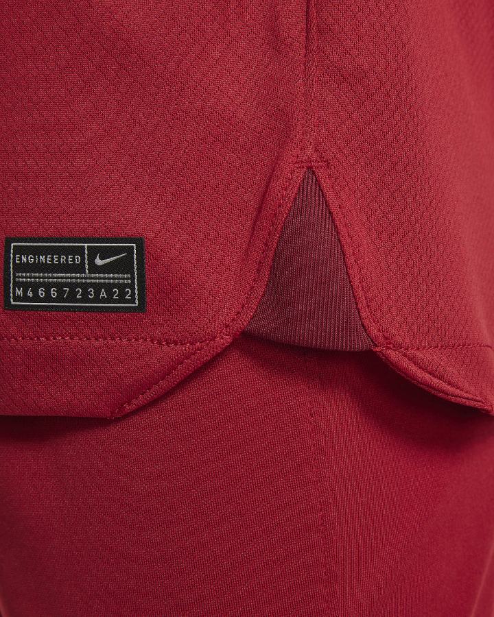 Jersey Nike Liverpool FC 2022/23 Stadium Home Kids Dri-FIT Soccer Niño Rojas Blancas | RPWVL-9861