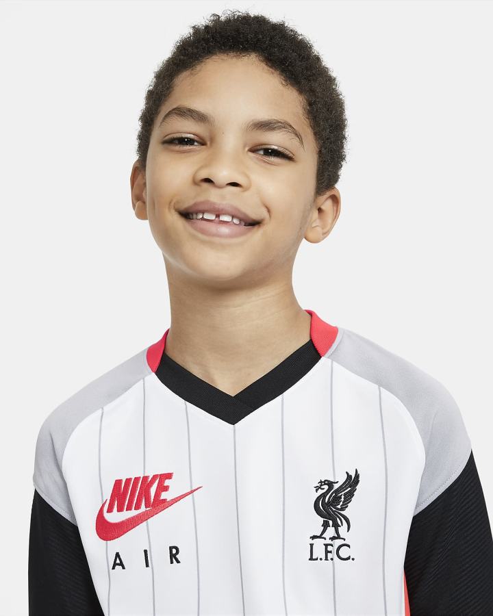 Jersey Nike Liverpool FC Stadium Air Max Kids Soccer Niño Blancas Rojas Gris Negras | VYOZJ-9257