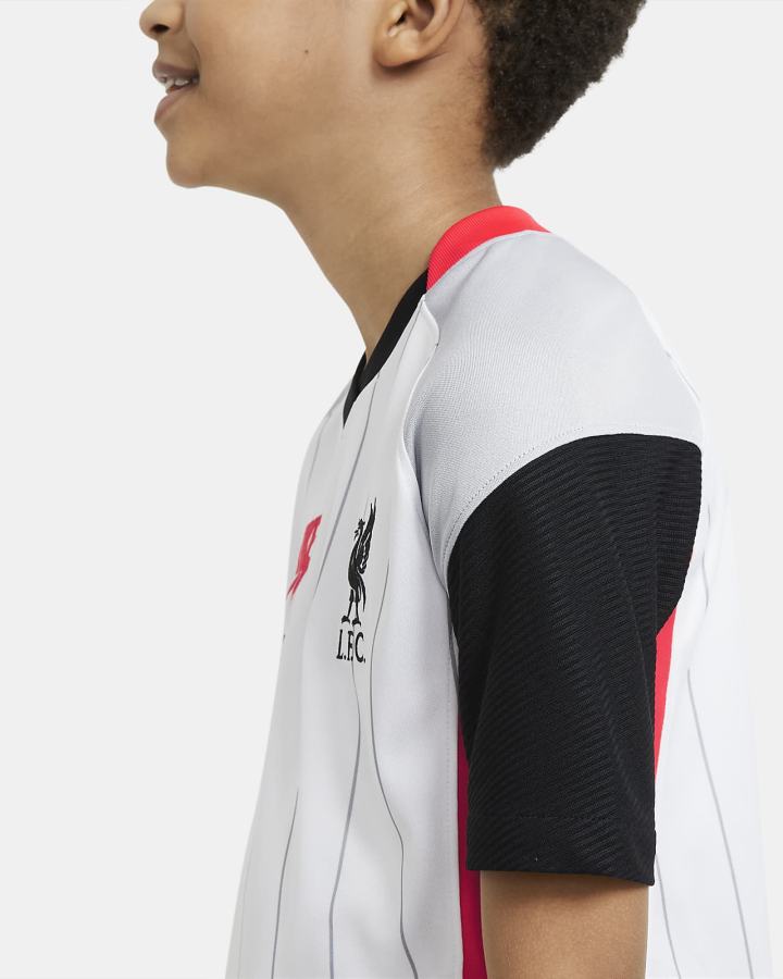Jersey Nike Liverpool FC Stadium Air Max Kids Soccer Niño Blancas Rojas Gris Negras | VYOZJ-9257