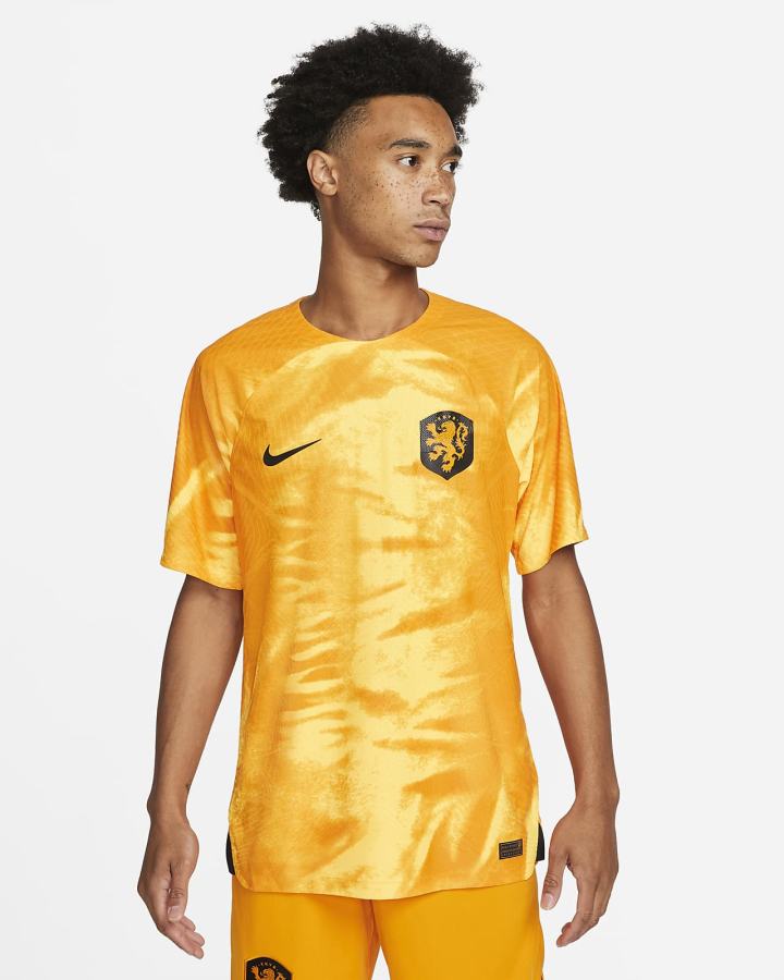 Jersey Nike Netherlands 2022/23 Match Home Dri-FIT ADV Soccer Hombre Naranjas Negras | TNWFH-4285
