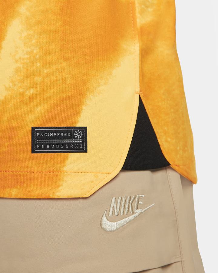 Jersey Nike Netherlands 2022/23 Stadium Home Dri-FIT Soccer Hombre Naranjas Negras | IJYRF-5981