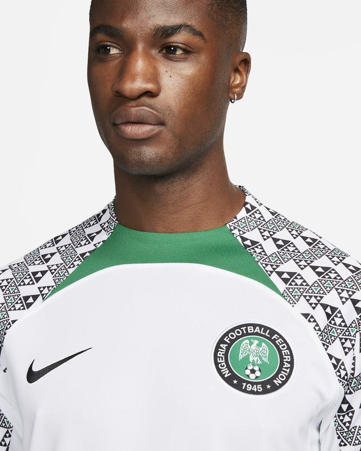 Jersey Nike Nigeria 2022/23 Stadium Away Dri-FIT Soccer Hombre Blancas Verde Oscuro Negras | SFMUW-3675