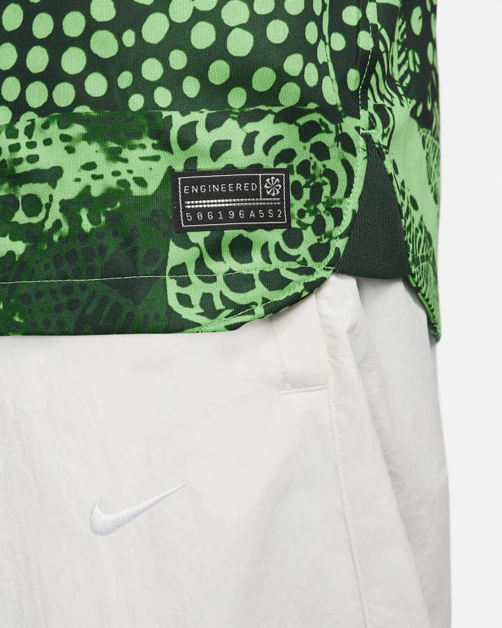 Jersey Nike Nigeria 2022/23 Stadium Home Dri-FIT Soccer Hombre Verde Negras Blancas | VRDKJ-3615
