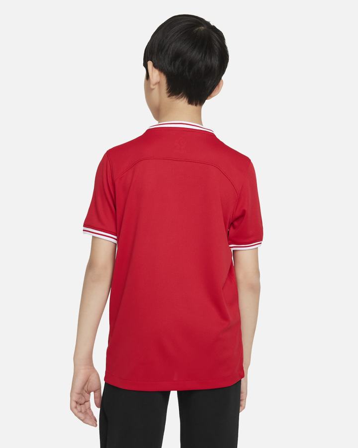 Jersey Nike Poland 2022/23 Stadium Away Kids Dri-FIT Soccer Niño Rojas Blancas | ZAEHG-3987