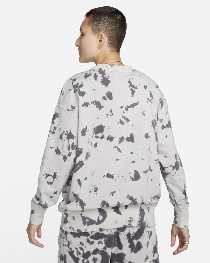 Jersey Nike Sportswear Cloud-Dye Crewneck Top Mujer Negras Blancas | HCOQV-4367