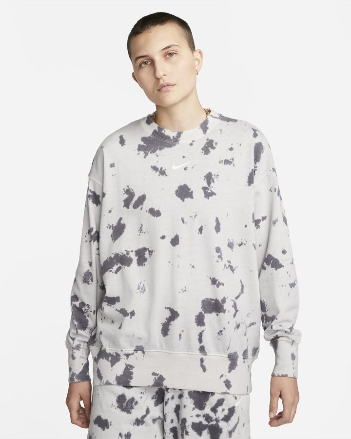 Jersey Nike Sportswear Cloud-Dye Crewneck Top Mujer Rojas Claro Blancas | PBZIE-6429