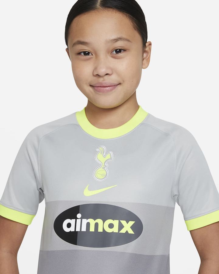 Jersey Nike Tottenham Hotspur Stadium Air Max Kids Soccer Niño Plateadas Limón | QCMNZ-3504