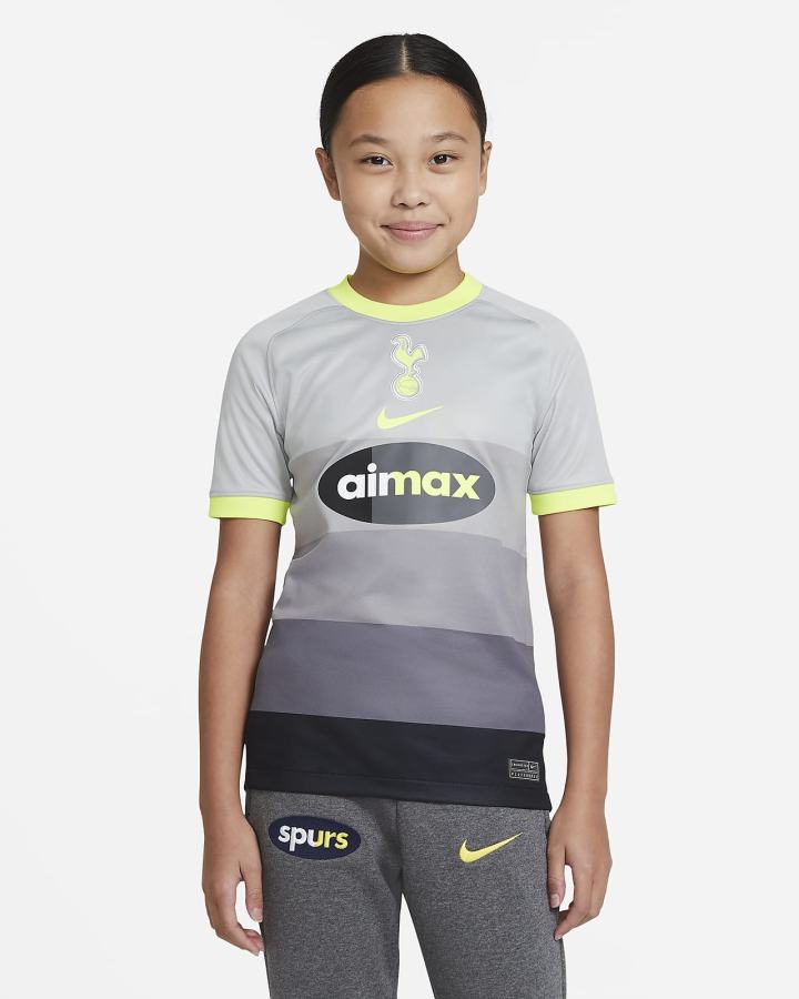Jersey Nike Tottenham Hotspur Stadium Air Max Kids Soccer Niño Plateadas Limón | QCMNZ-3504