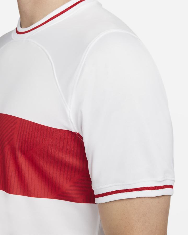 Jersey Nike Türkiye 2022/23 Stadium Home Dri-FIT Soccer Hombre Blancas Rojas | DKUHY-6578