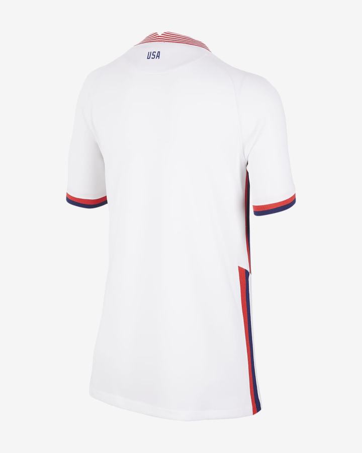 Jersey Nike U.S. 2020 Stadium Home Kids Soccer Niño Blancas Azules | EDTBM-2807