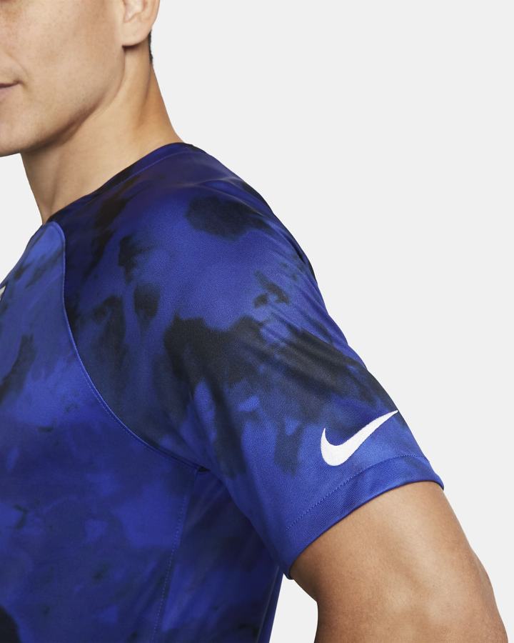 Jersey Nike U.S. 2022/23 Stadium Away Dri-FIT Soccer Hombre Azules Claro Blancas | IMXEO-7285