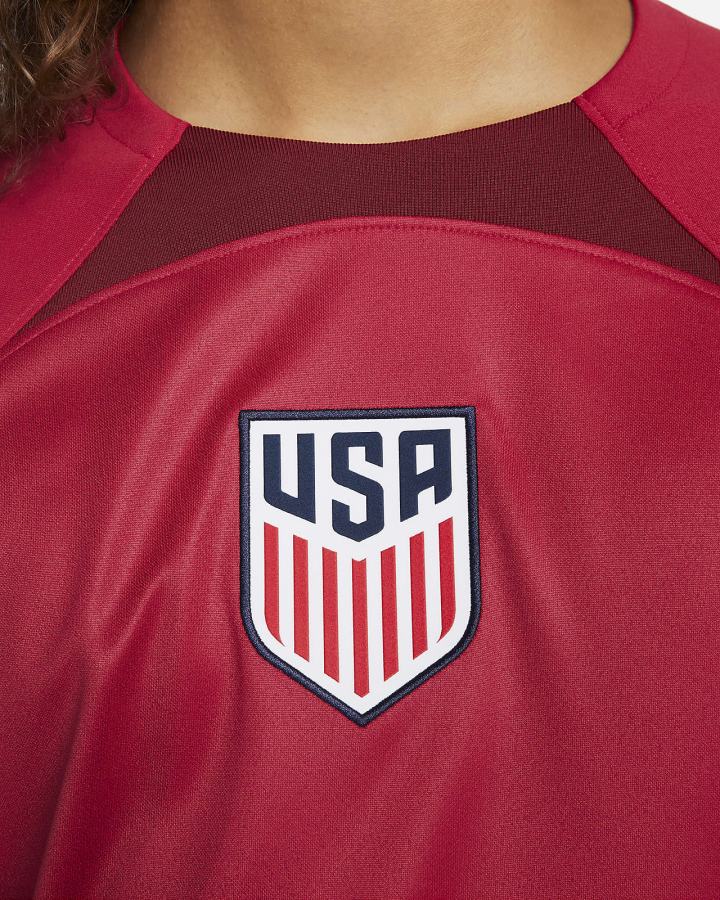 Jersey Nike U.S. 2022/23 Stadium Goalkeeper Dri-FIT Soccer Hombre Rojas Blancas | GSTOJ-9241