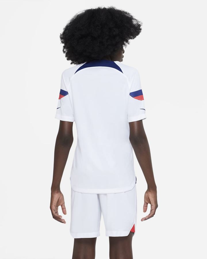 Jersey Nike U.S. 2022/23 Stadium Home Kids Dri-FIT Soccer Niño Blancas Azules | UMXKR-3647