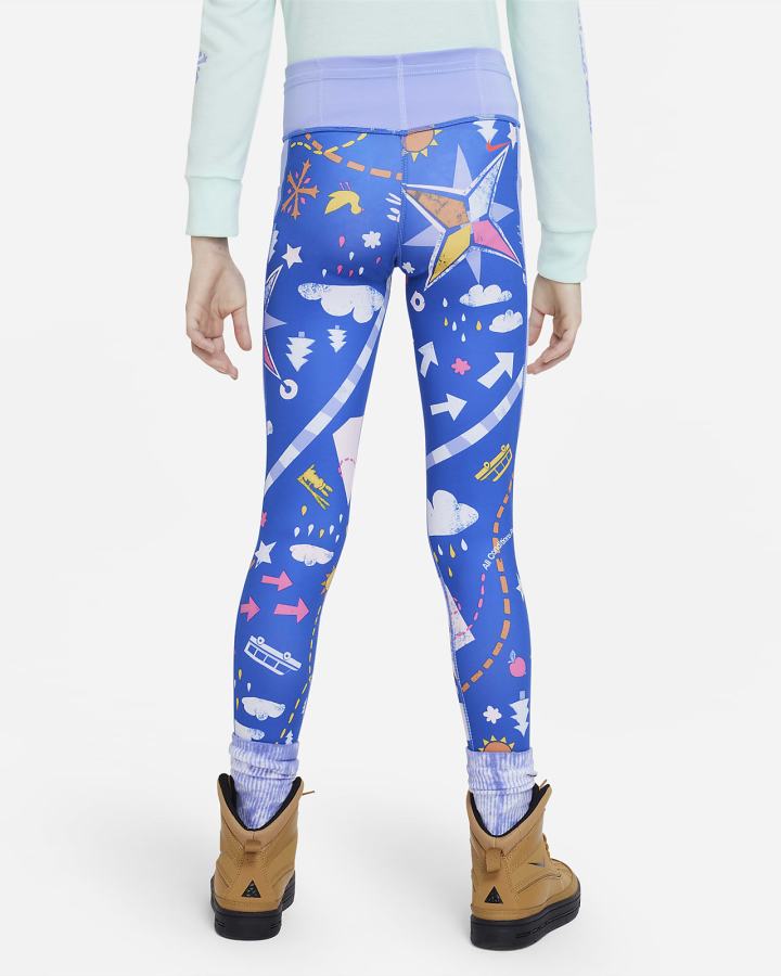 Leggins Nike ACG Dri-FIT One Kids Niña Rojas Claro | WOECI-7520