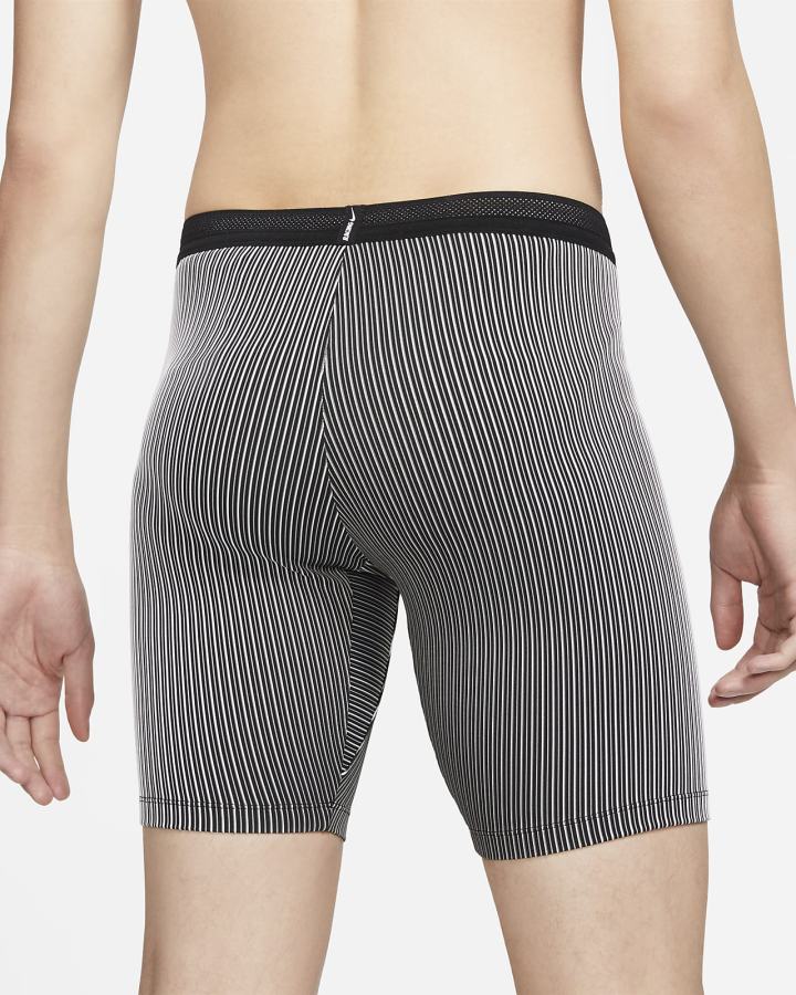 Leggins Nike AeroSwift 1/2-Length Running Hombre Negras Gris Blancas | QZDSK-6435