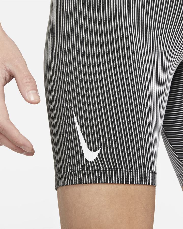 Leggins Nike AeroSwift 1/2-Length Running Hombre Negras Gris Blancas | QZDSK-6435