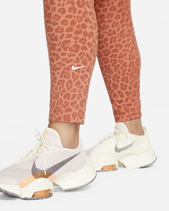 Leggins Nike Dri-FIT One High-Waisted Printed Mujer Blancas | CUHXV-7413