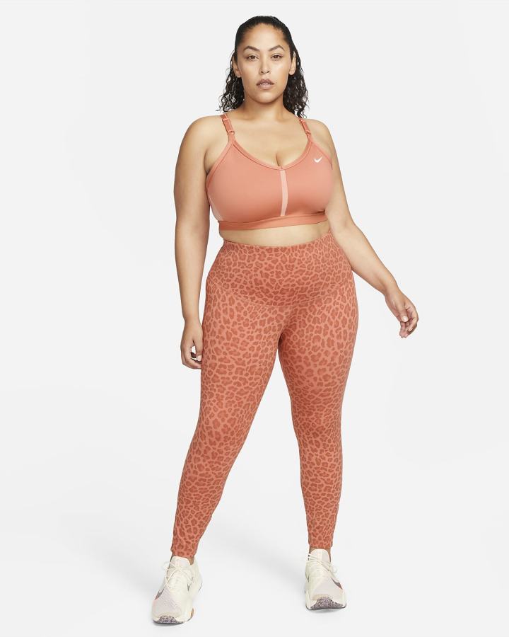 Leggins Nike Dri-FIT One High-Waisted Printed Mujer Blancas | CUHXV-7413