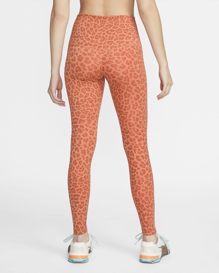 Leggins Nike Dri-FIT One High-Waisted Printed Mujer Blancas | RADIO-6890