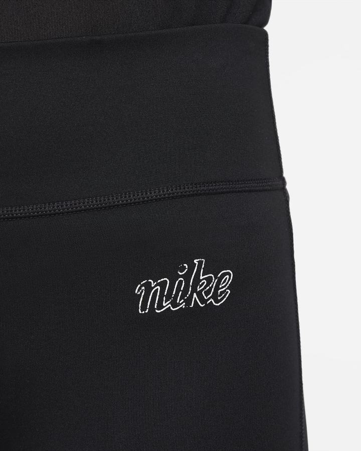 Leggins Nike Dri-FIT One Icon Clash Kids Niña Negras Blancas | QUPVM-3174