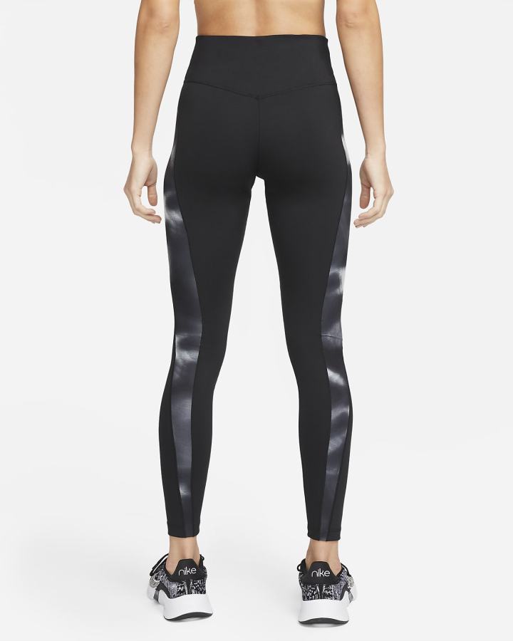 Leggins Nike Dri-FIT One Icon Clash Mid-Rise Mujer Negras Blancas | LJVFE-3516