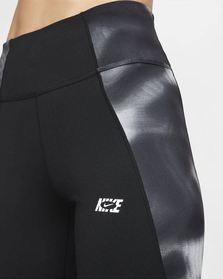 Leggins Nike Dri-FIT One Icon Clash Mid-Rise Mujer Negras Blancas | LJVFE-3516