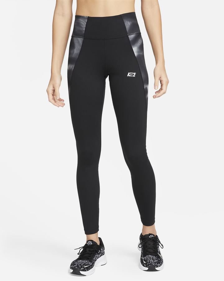 Leggins Nike Dri-FIT One Icon Clash Mid-Rise Mujer Negras Blancas | LJVFE-3516