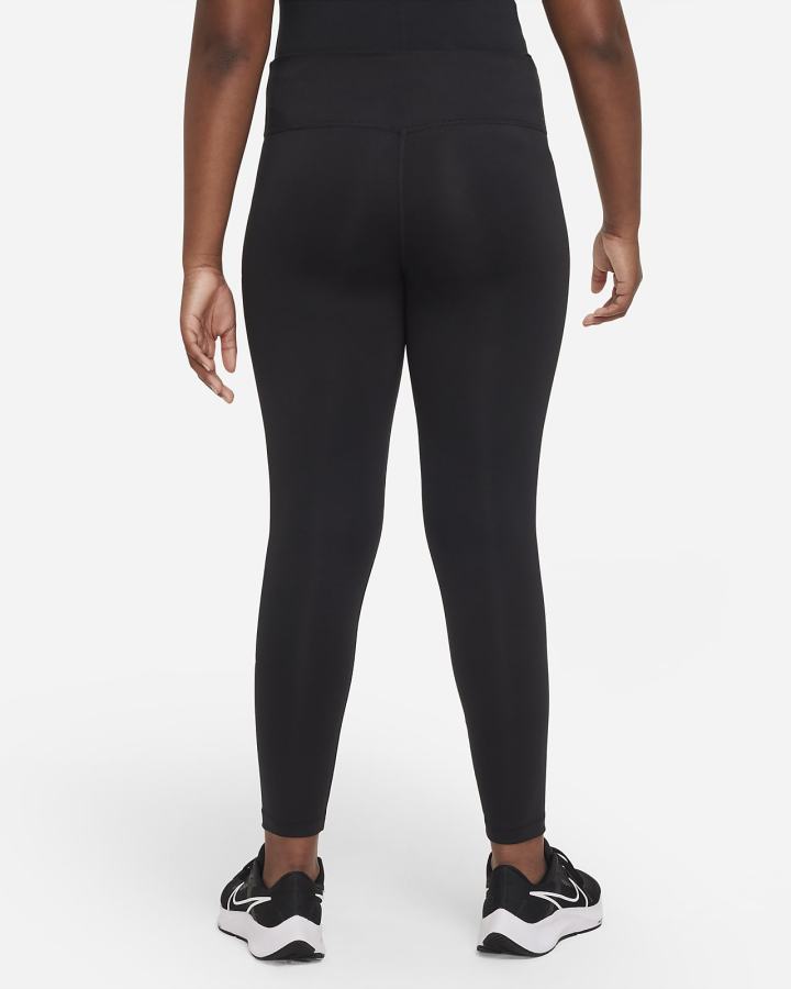 Leggins Nike Dri-FIT One Kids (Extended Size) Niña Negras Blancas | EVDUJ-4728
