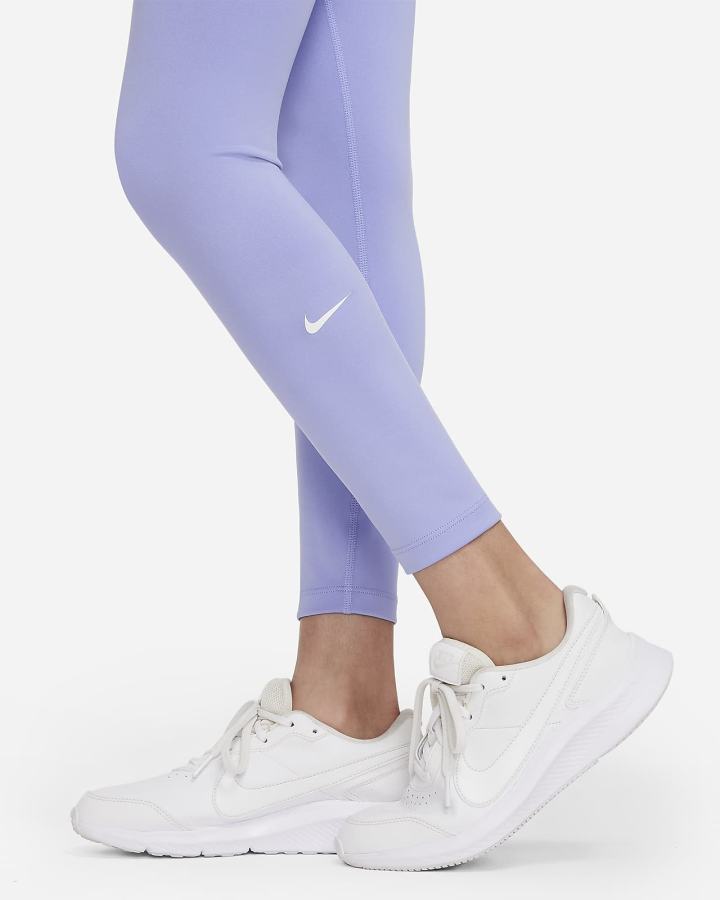 Leggins Nike Dri-FIT One Kids (Extended Size) Niña Blancas | TMPXO-1902