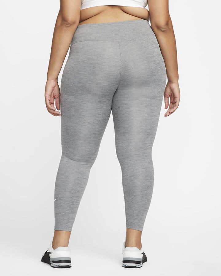 Leggins Nike Dri-FIT One Mid-Rise Mujer Gris Blancas | FNTRC-2795