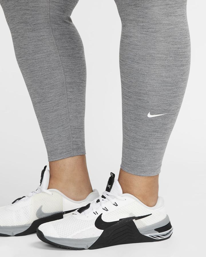 Leggins Nike Dri-FIT One Mid-Rise Mujer Gris Blancas | FNTRC-2795